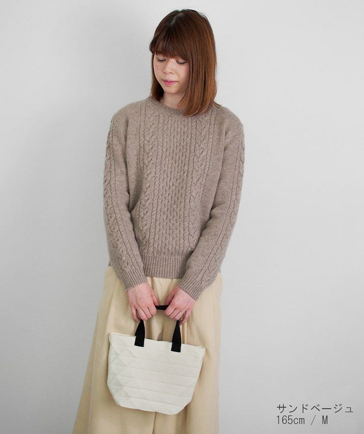 カシミヤ100％ケーブル柄セーター | Milestone公式オンラインストア