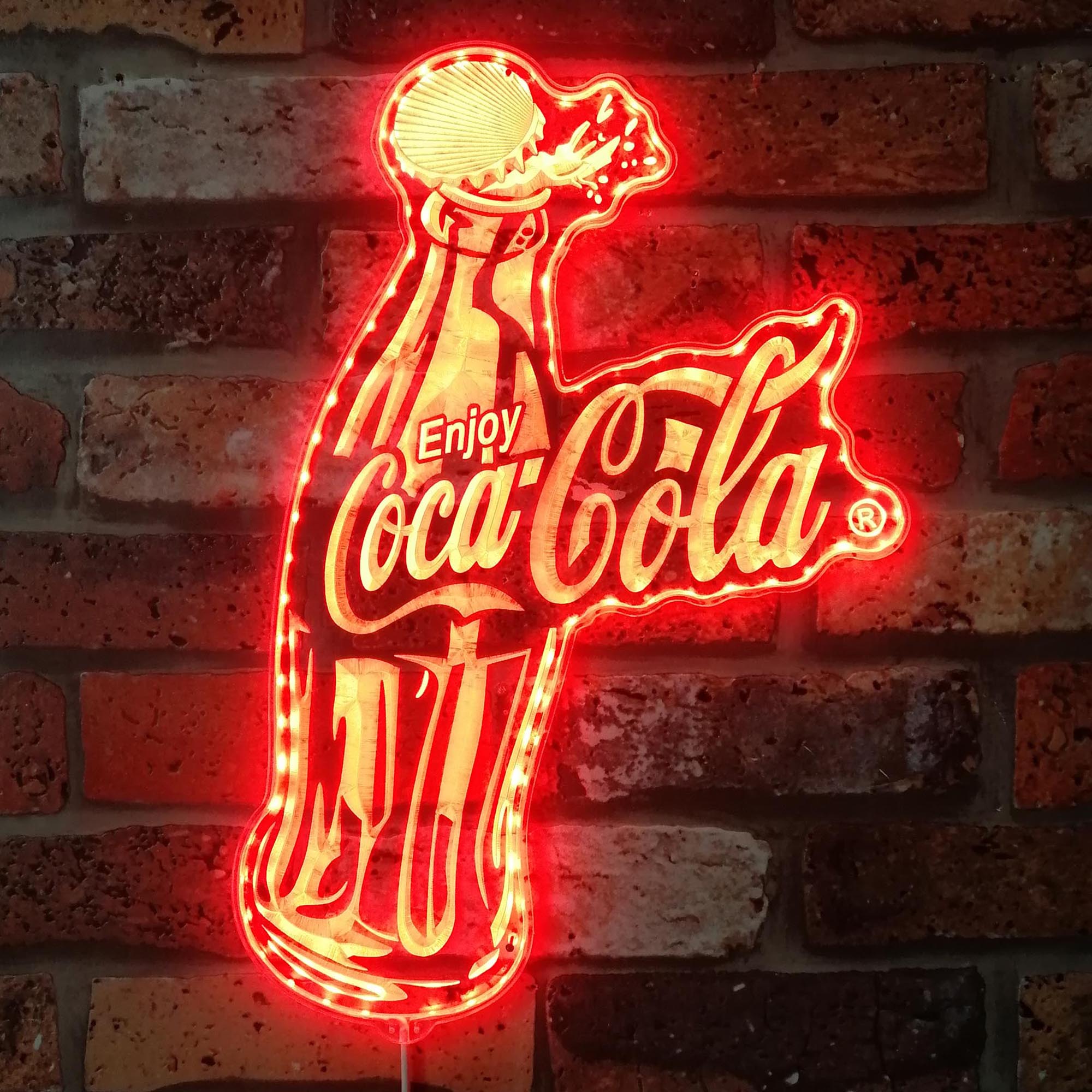 Coca Cola Bottle Dynamic RGB Edge Lit LED Sign | PROLEDSIGN