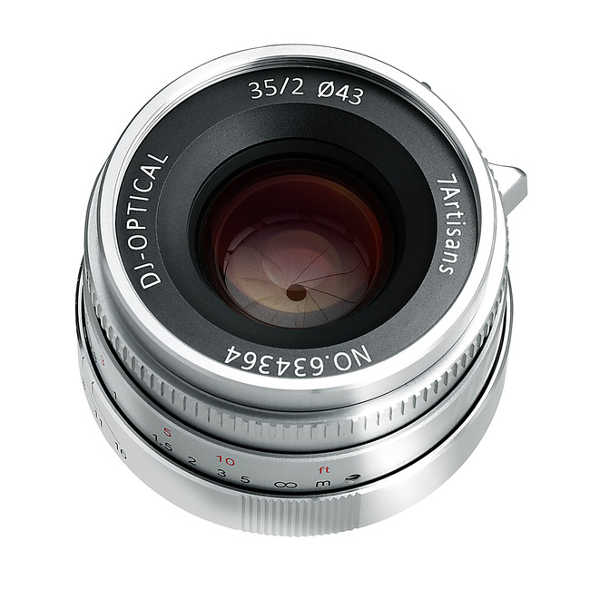 限定モデル】七工匠 7Artisans 35mm F2「Limited Silver (ステンレス