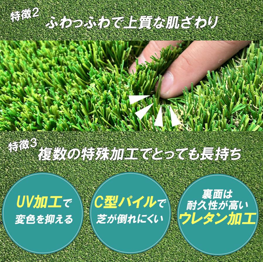 Azwill 多機能人工芝 25mm 1m×10m | plus store