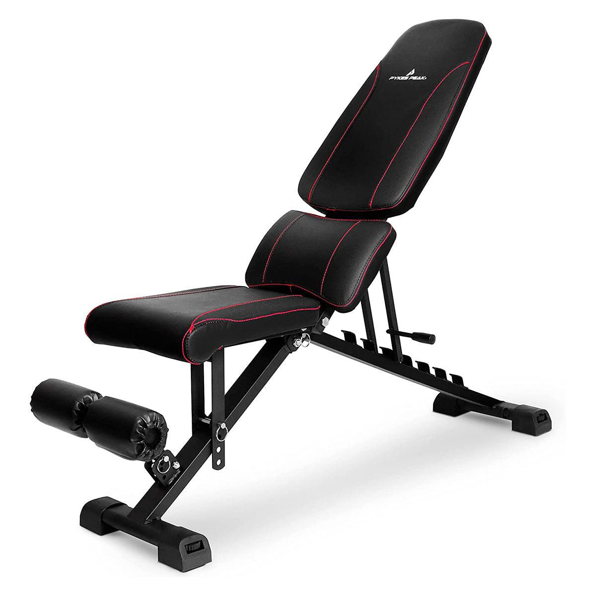 トレーニングベンチ ブラック/レッド
