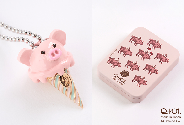 Q-pot. 21st Anniversary♡幸運をよぶピンクの子ブタクッキーが