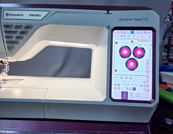 Fringe Embroidery on the Husqvarna VIKING Topaz 65 - QUILTsocial