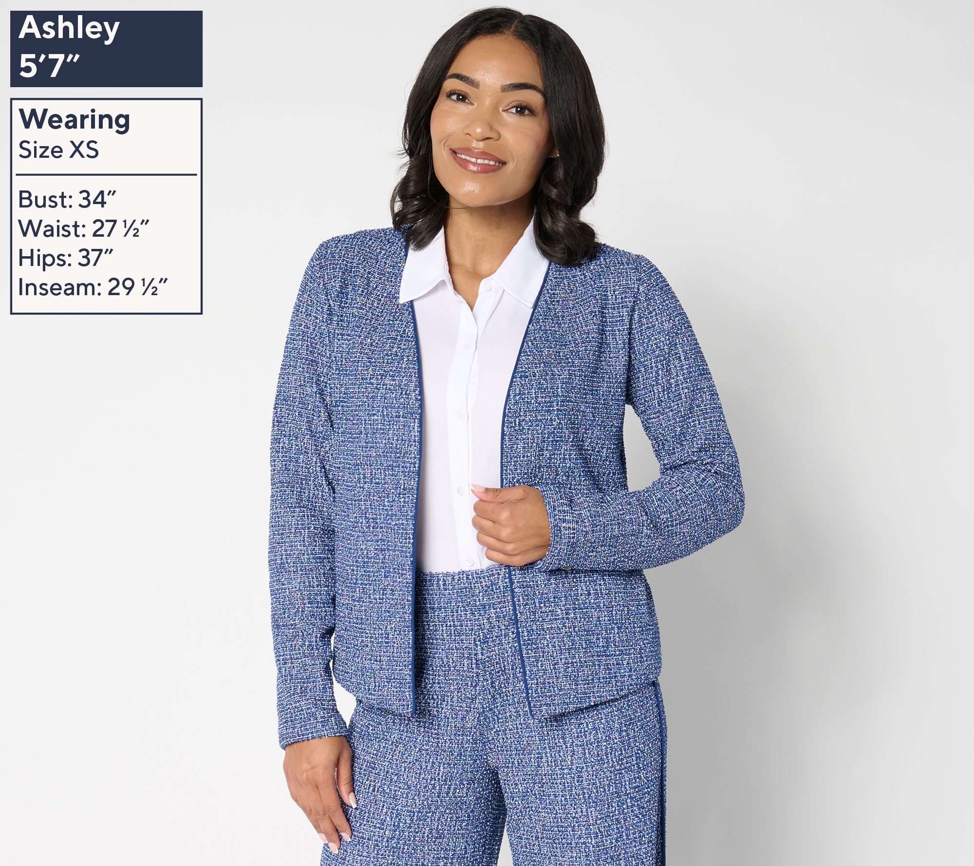 Isaac Mizrahi Live! Jacquard Open Front Cardigan - QVC.com