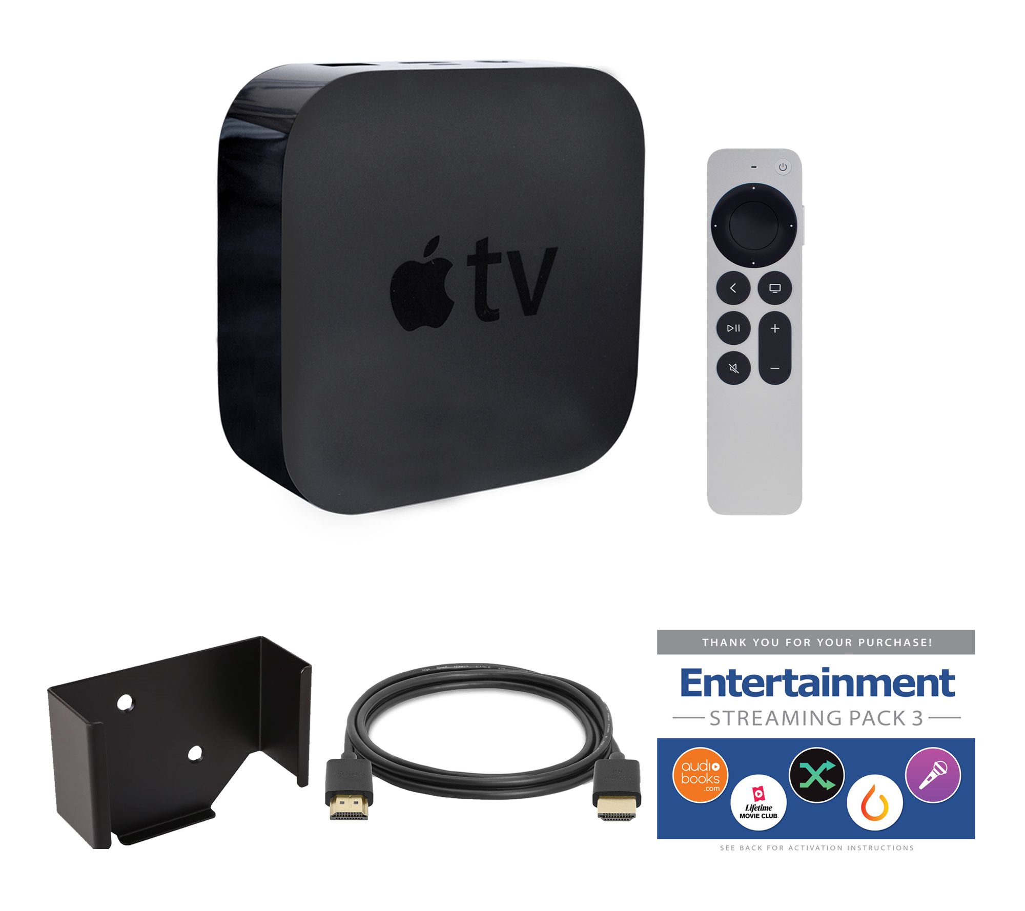 Apple TV 3rd Gen 128GB 4K WiFi + Ethernet withAccessories - QVC.com