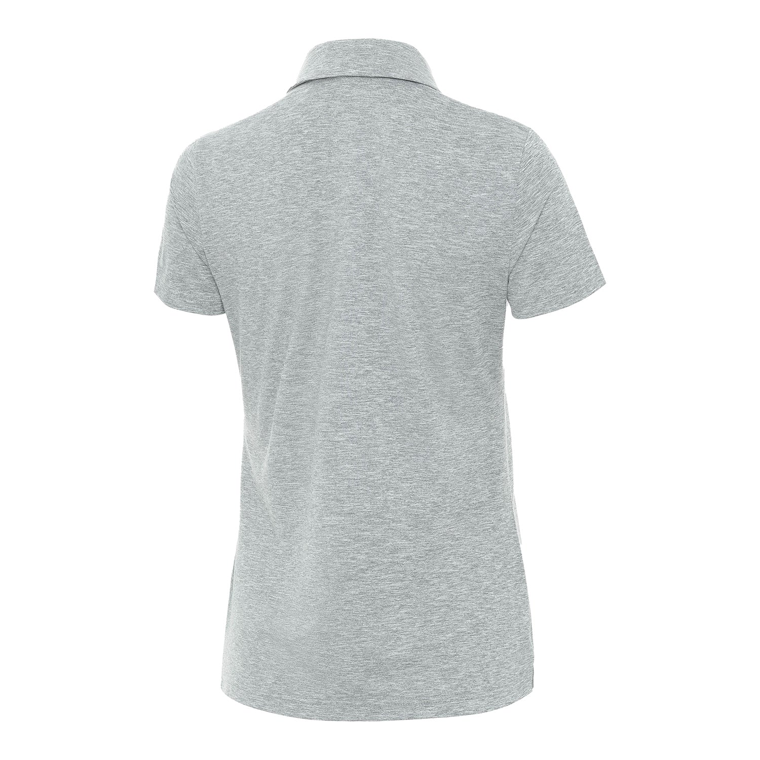 Ladies Georgia Tech Yellow Jackets Matter Heather Grey Polo