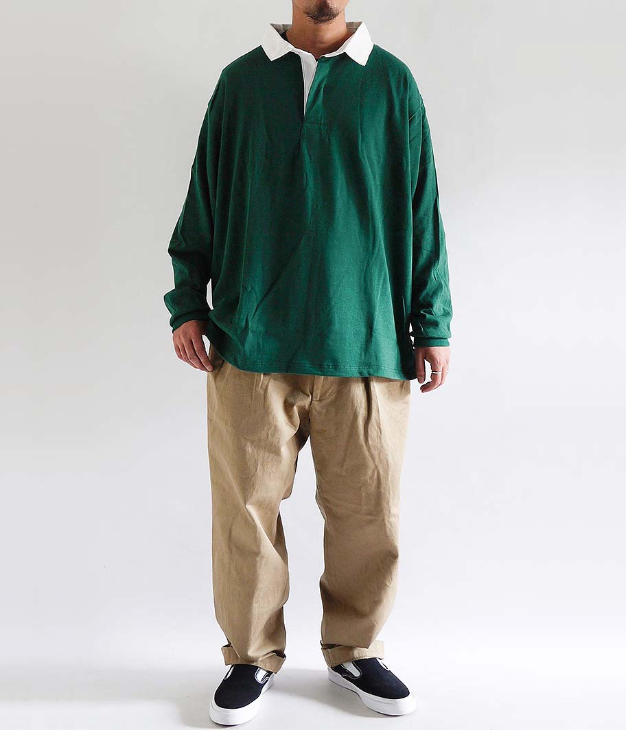 イギリス軍 ラガーシャツ [Dead Stock / Dk.GREEN] - Fresh Service