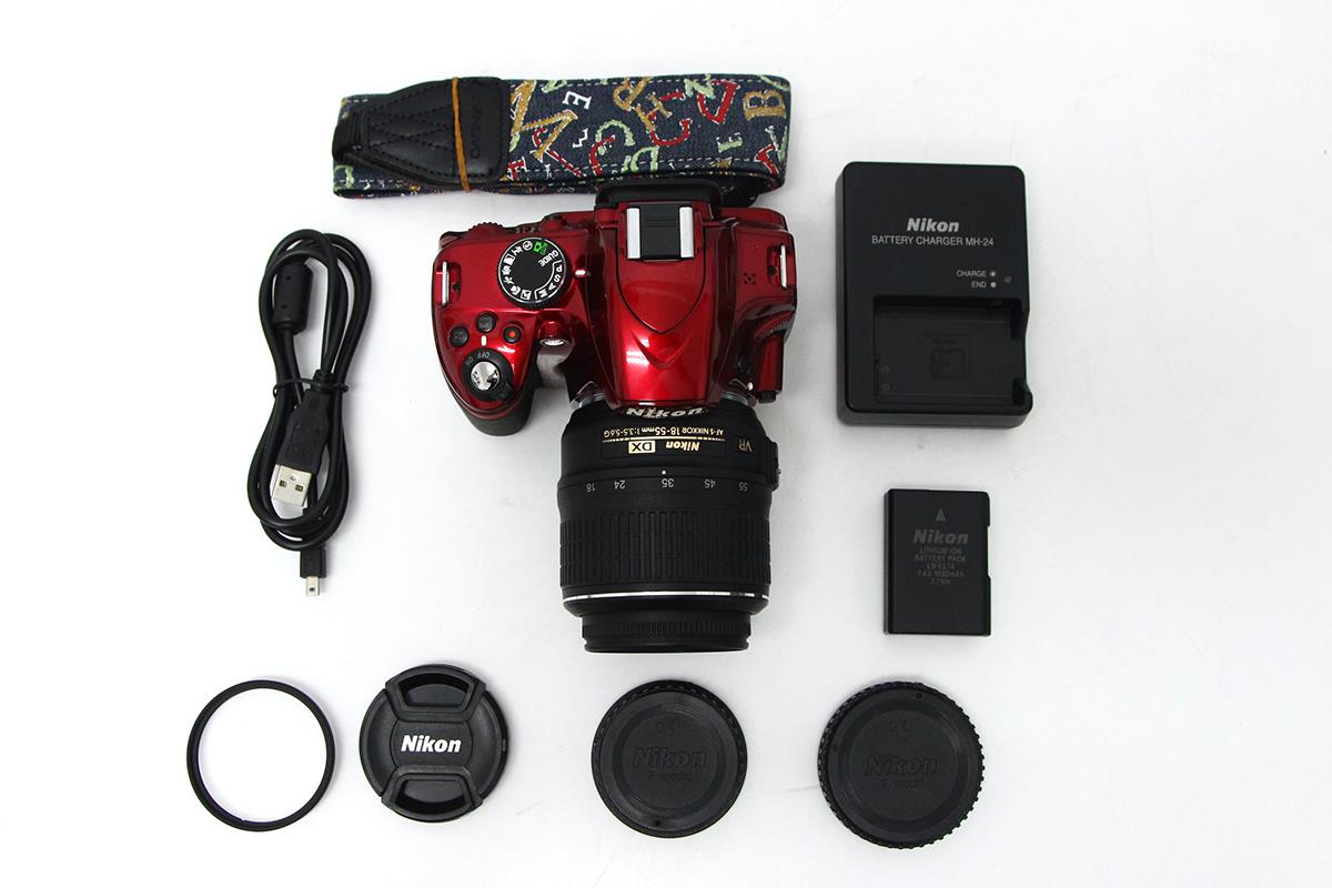 D3200 18-55 レンズキット レッド CA01-M2145-2P2A | ニコン