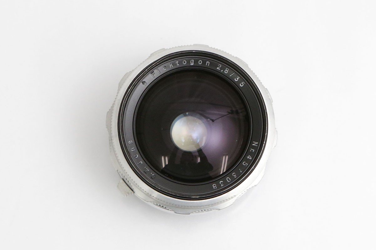 Carl Zeiss Jena Flektogon 35mm F2.8 シルバー プラクチナマウント