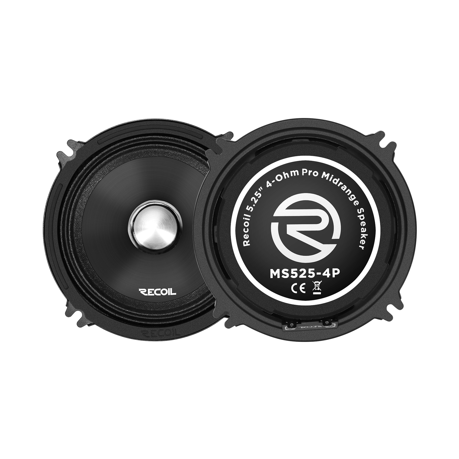 MS525-4P 5.25-Inch Midrange Pro Audio Car Speakers, 320 Watts Max