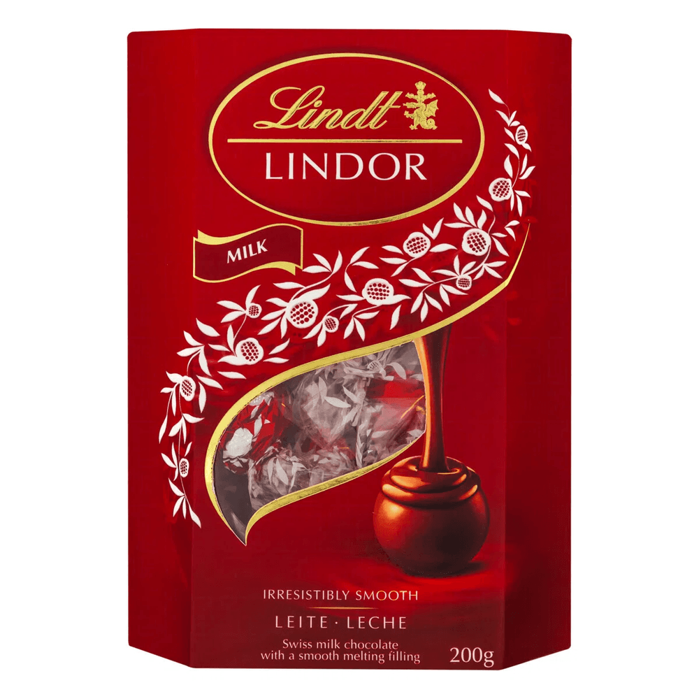 CHOCOLATE AO LEITE LINDT LINDOR CORNET 200G - redemix