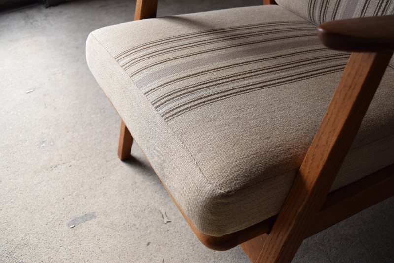 ヴィンテージ デンマーク製 チーク材×オーク材 イージーチェア①