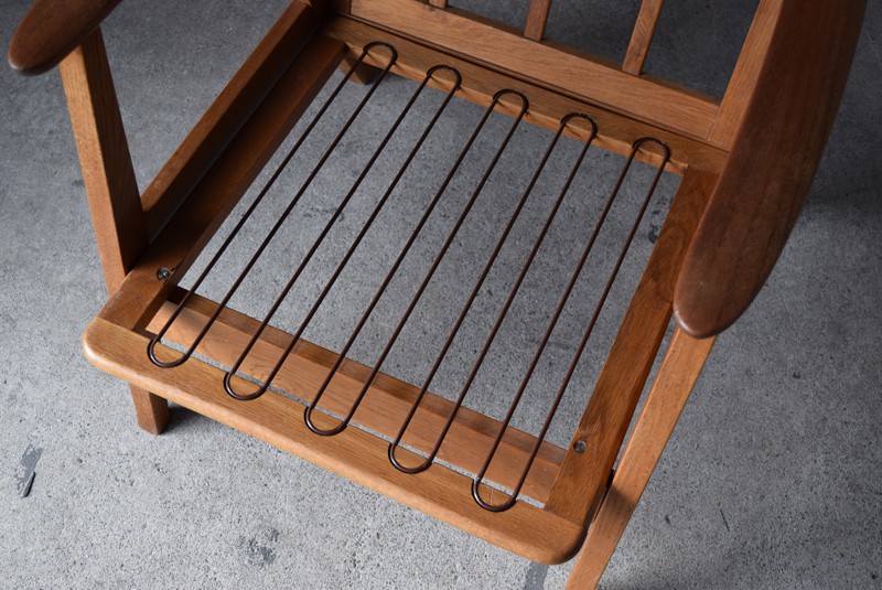 ヴィンテージ デンマーク製 チーク材×オーク材 イージーチェア①