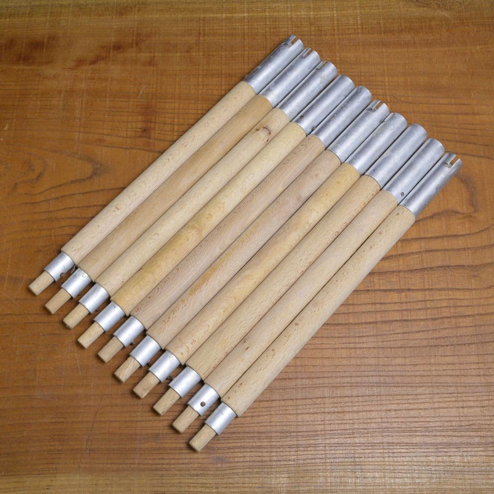 ドイツ軍放出品 テント用ポール&ペグセット 旧東ドイツ 収納袋付き