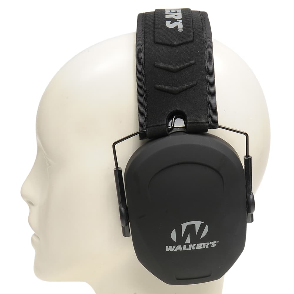 WALKERS 防音イヤーマフ RAZOR SLIM PASSIVE MUFF 折り畳み式 ブラック