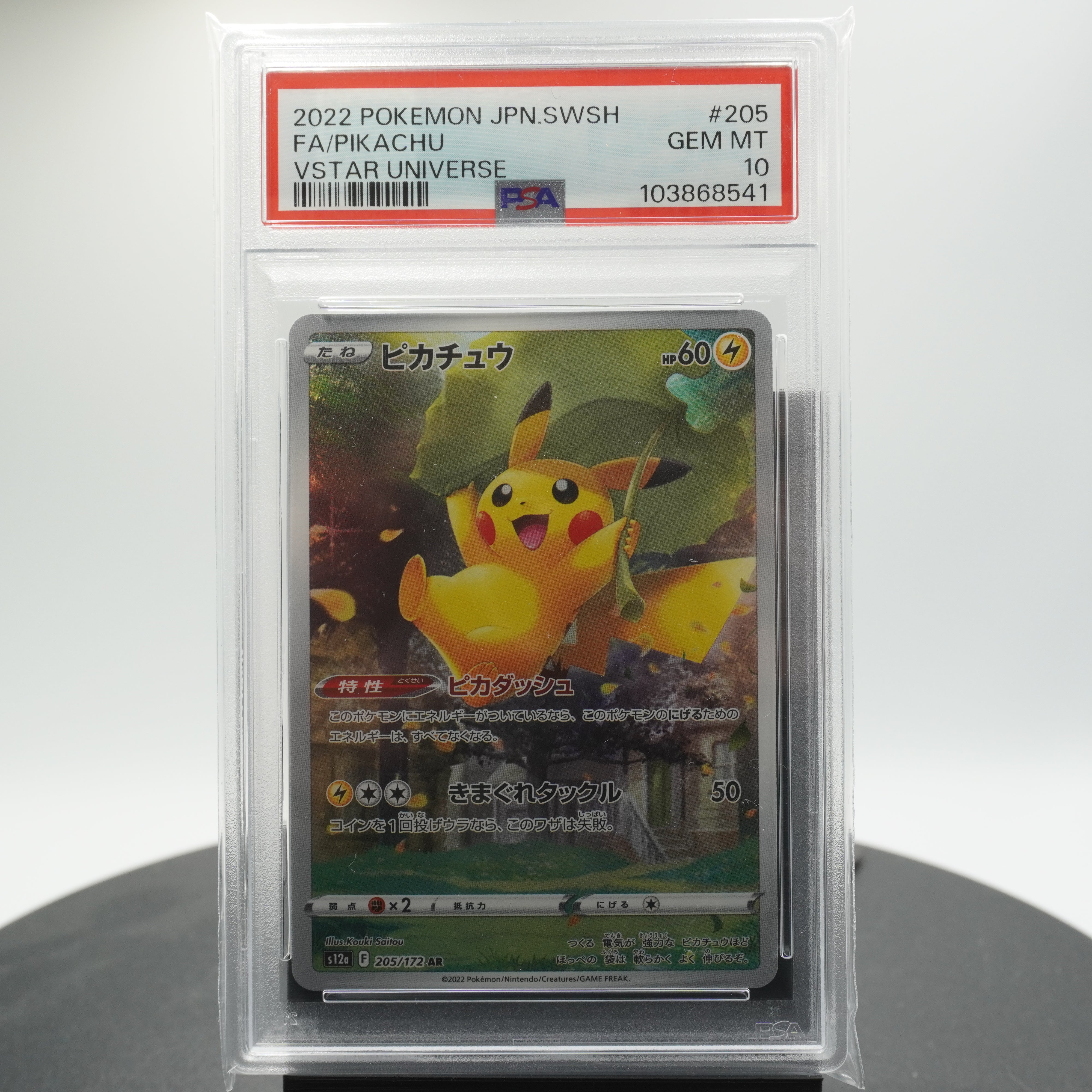 PSA 10 Pikachu Alternate Full Art 205/172 AR S12a VSTAR Universe