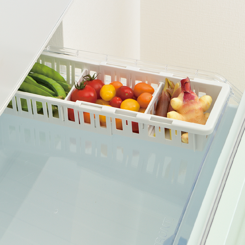 トトノ 野菜・冷凍室用 伸縮ストッカー浅型 スリム | リッチェル公式