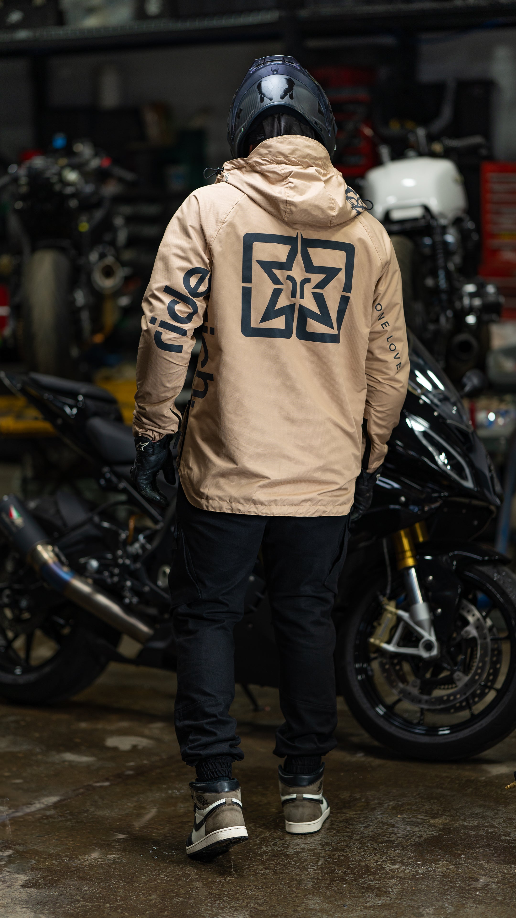Concord™ Armoured Anorak Motorcycle Jacket {The Message V2/Stone}