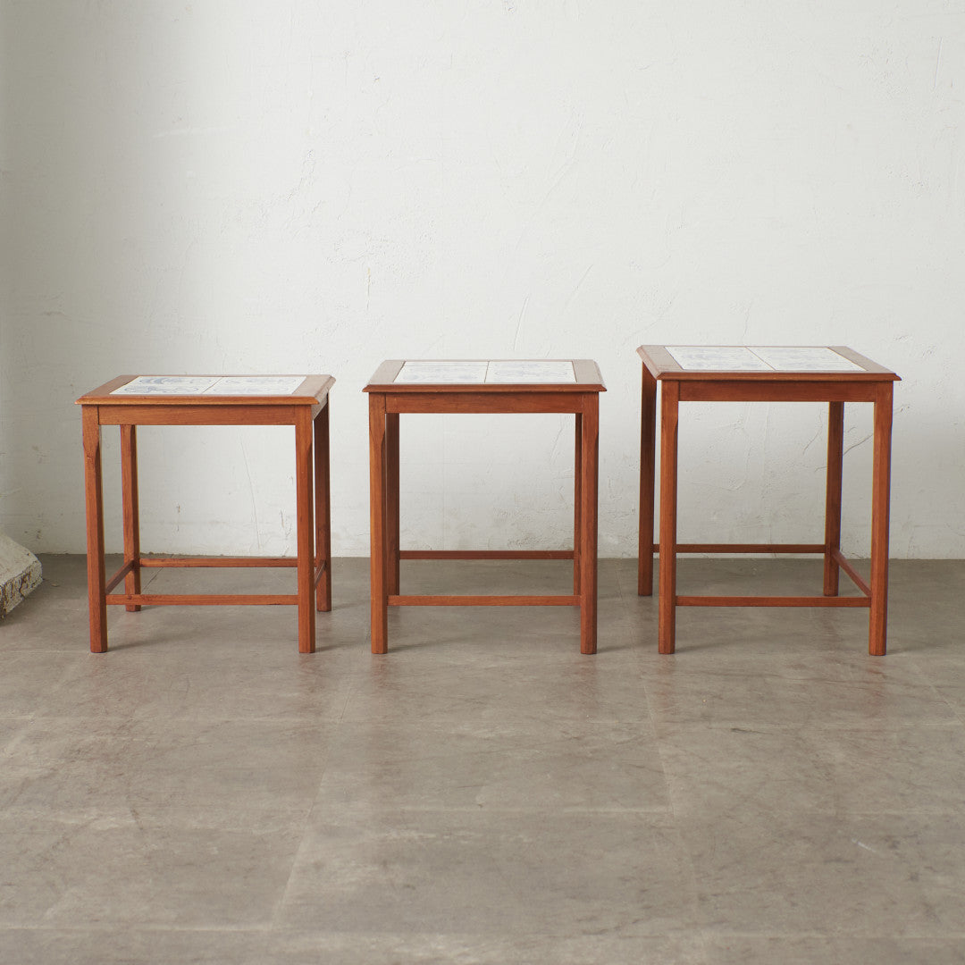 デンマーク TOFTEN タイルトップ ネストテーブル｜rocca rocca