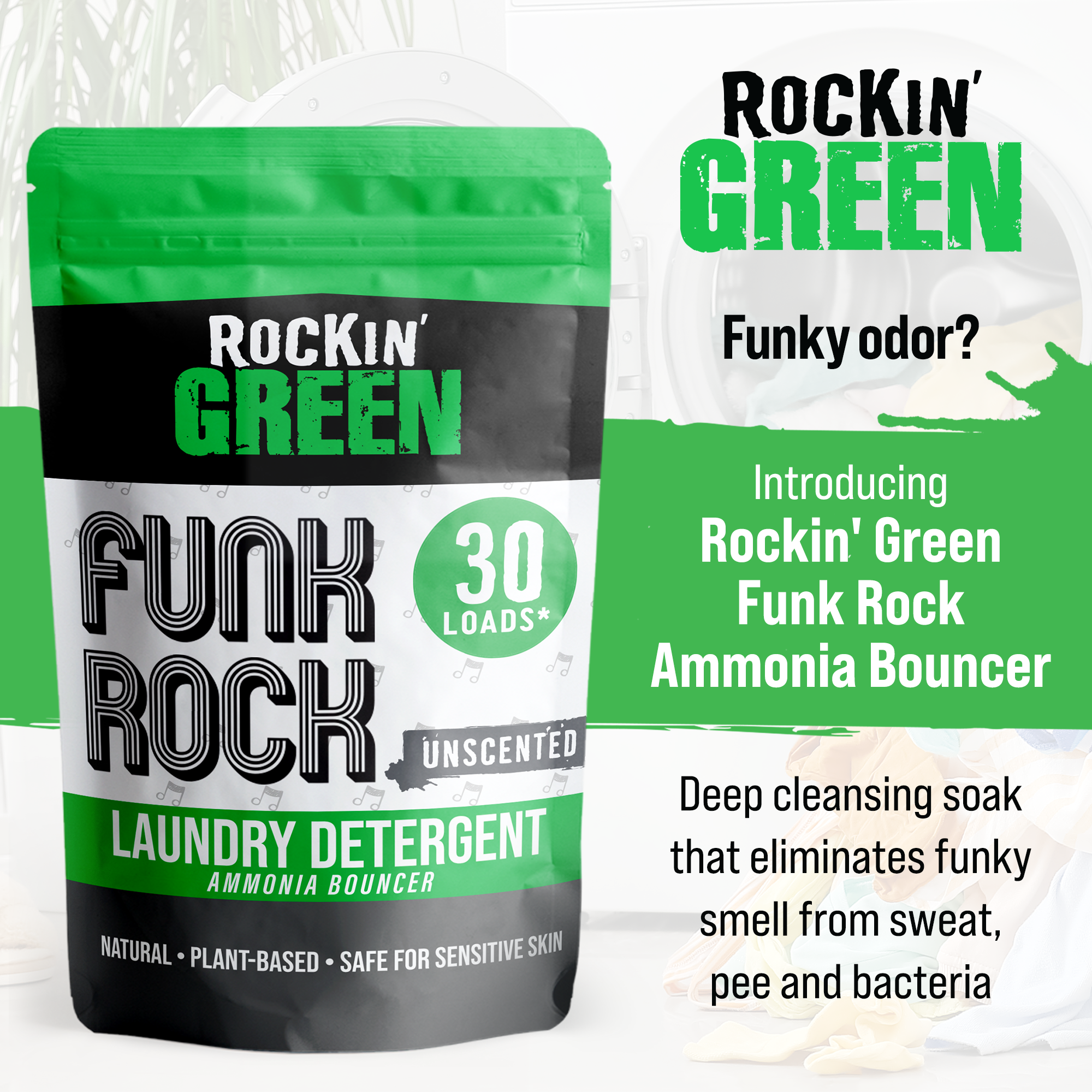 Funk Rock Ammonia Bouncer - Rockin Green