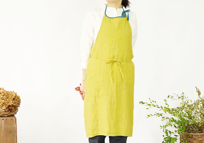 Lino e Lina] フルエプロン ミラ ミモザ | 森の8カテン rolca_shop