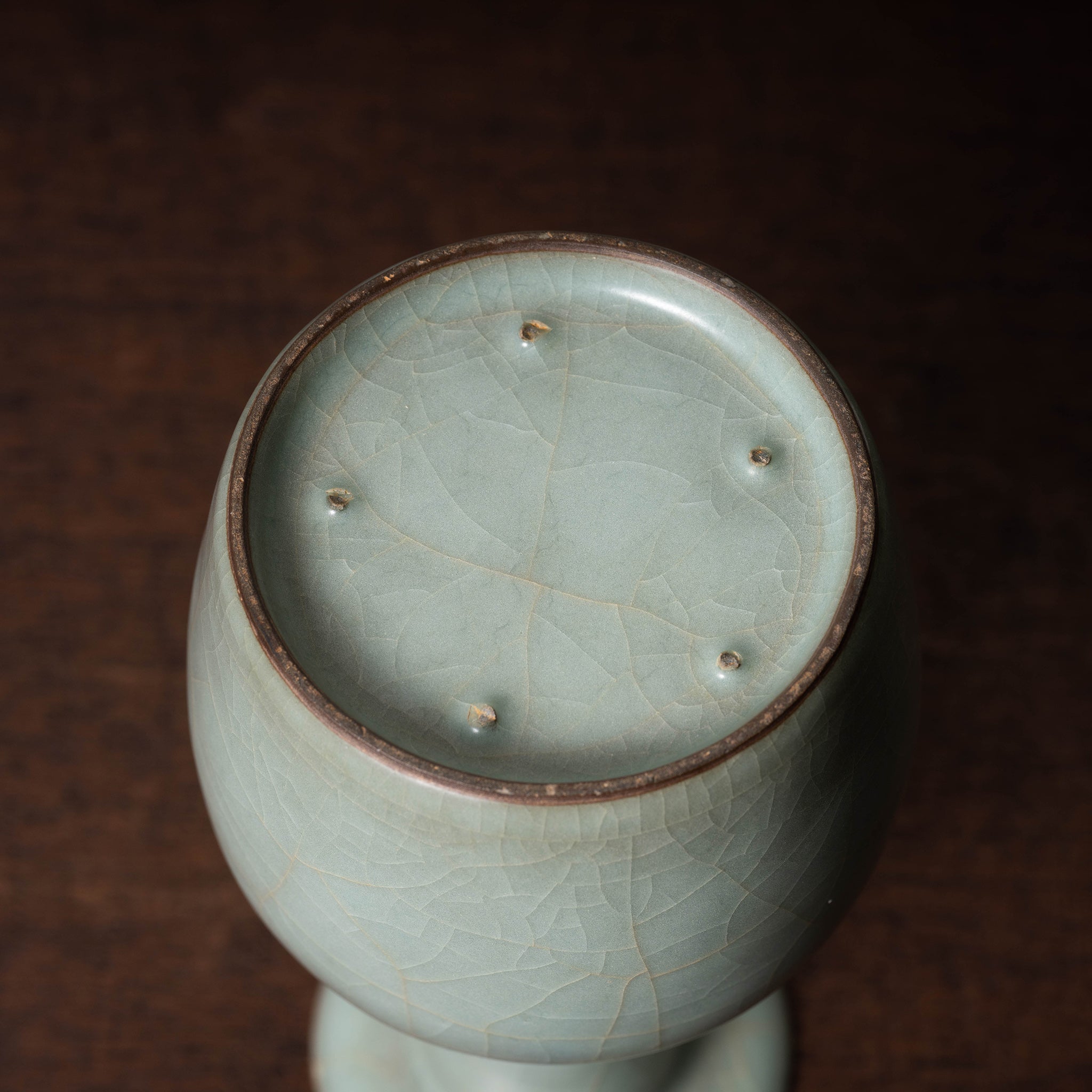 南宋 官窯 青磁盤口折肩瓶 – 燦禾 SANKA