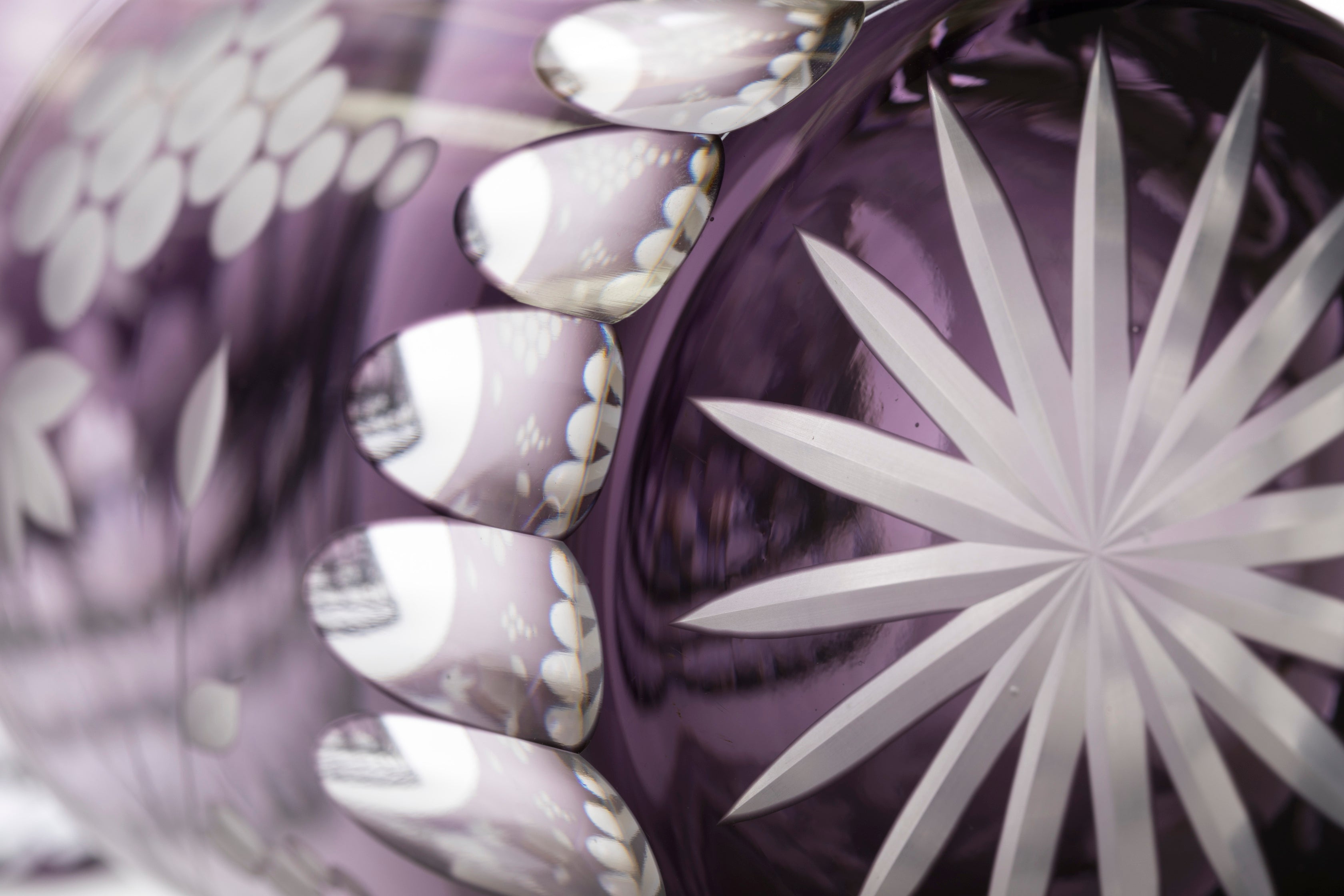 M-155-V 葡萄文様 オールド ムラサキ – 硝子工房 彩鳳