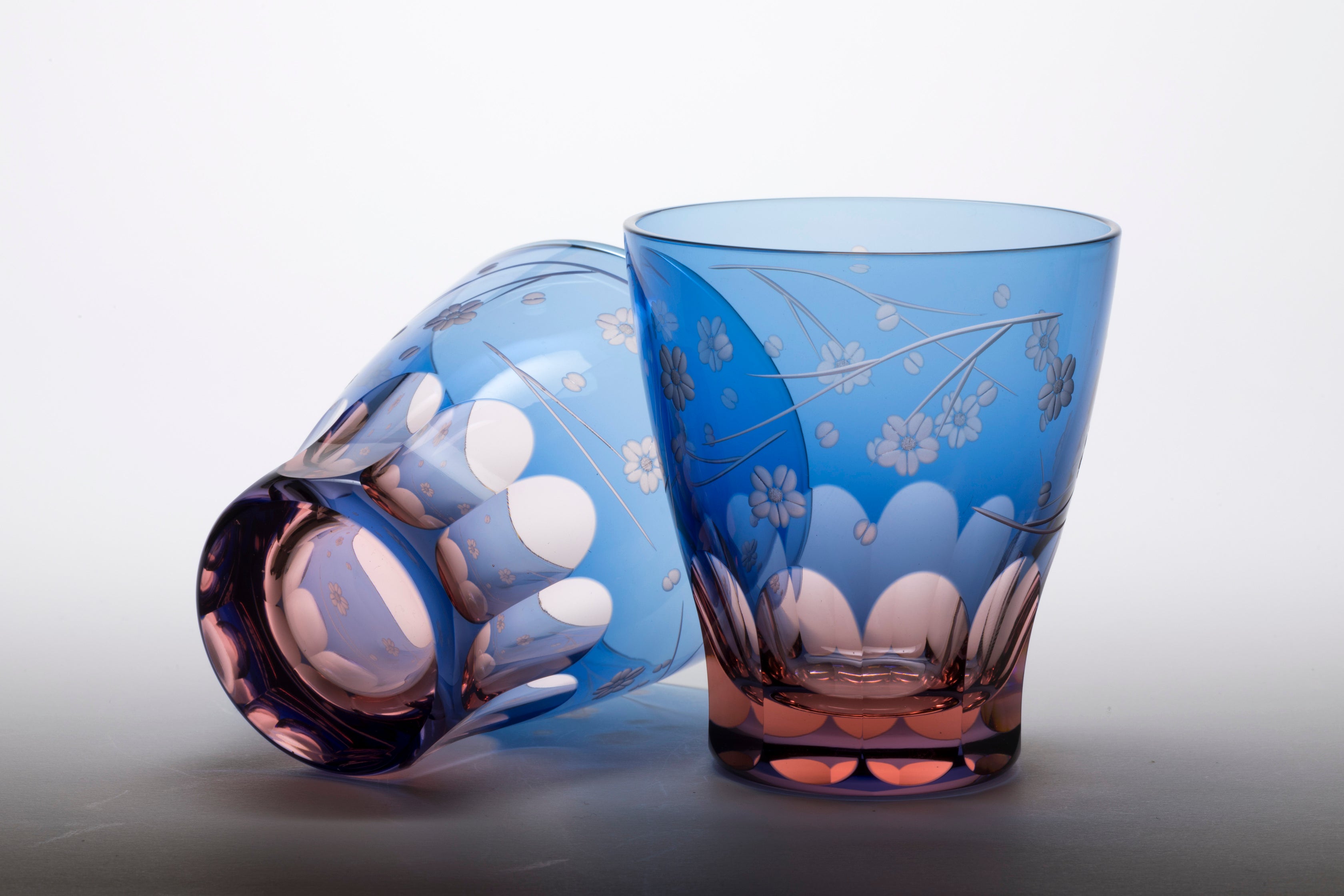 M-8564-2BP 桜文様 ミニオールド ペア – 硝子工房 彩鳳