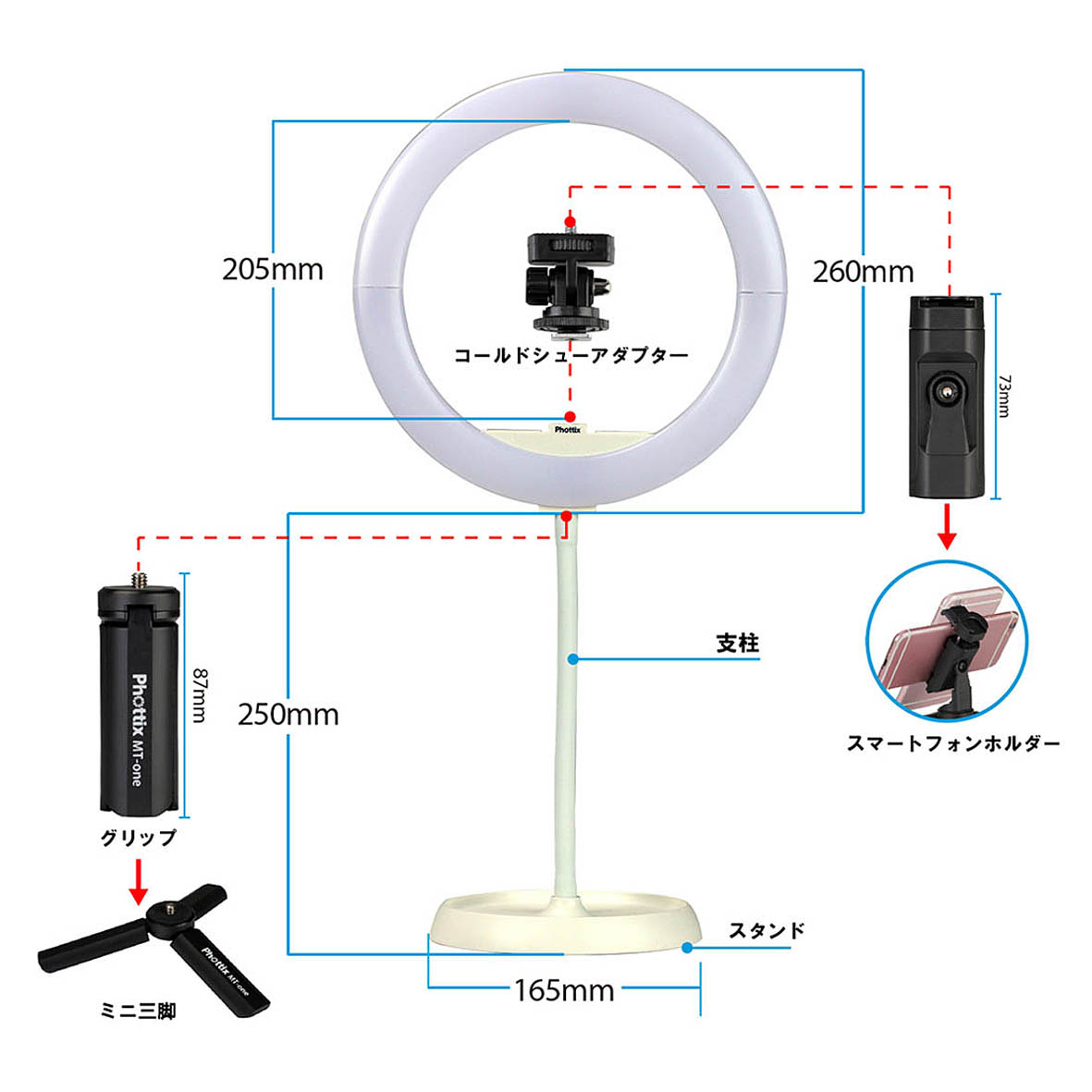 Phottix(フォティックス) Nuada Ring10 LED Light Go Kit(Nuada Ring10