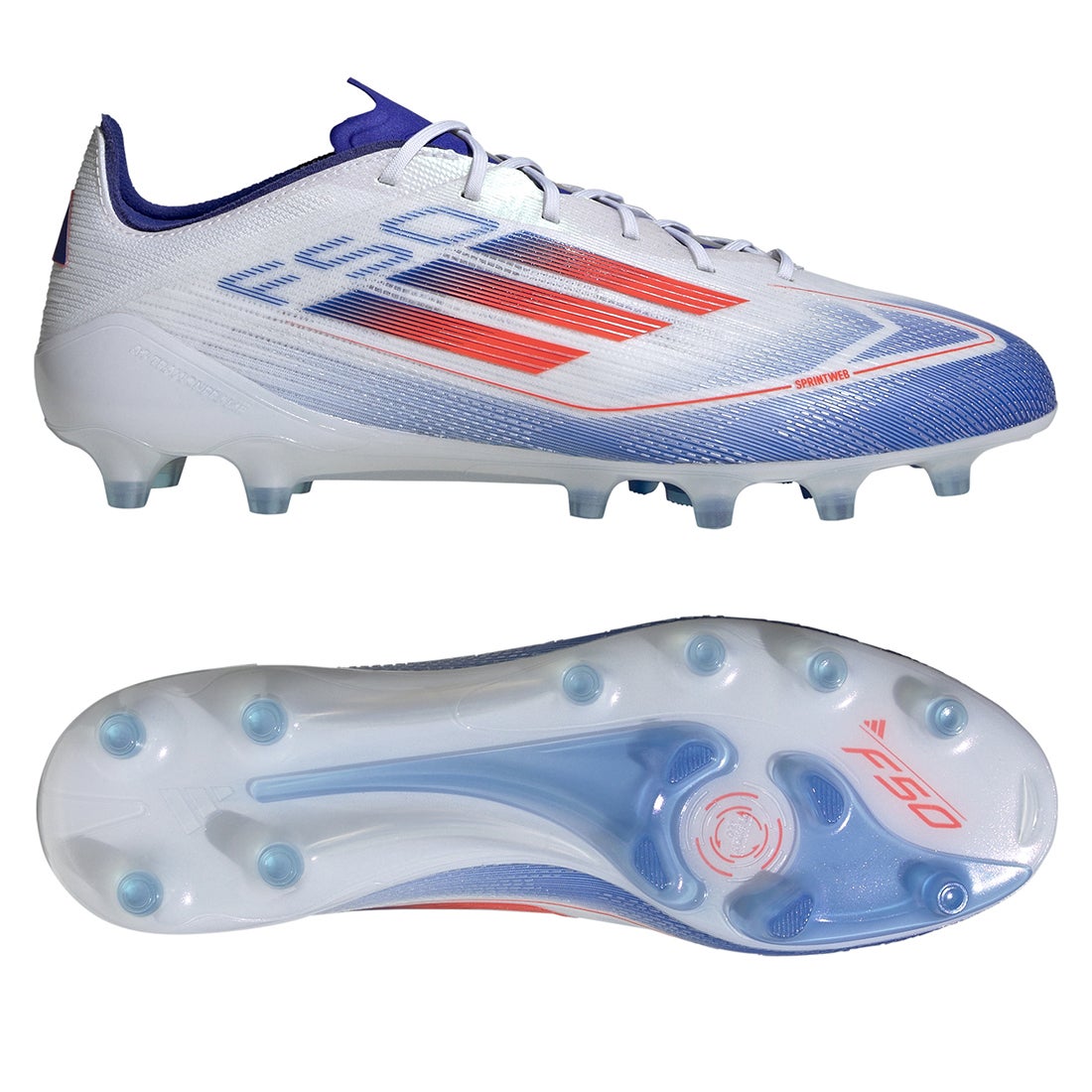 adidas アディダス F50 ELITE AG(ホワイト×レッド×ブルー) NIQ98
