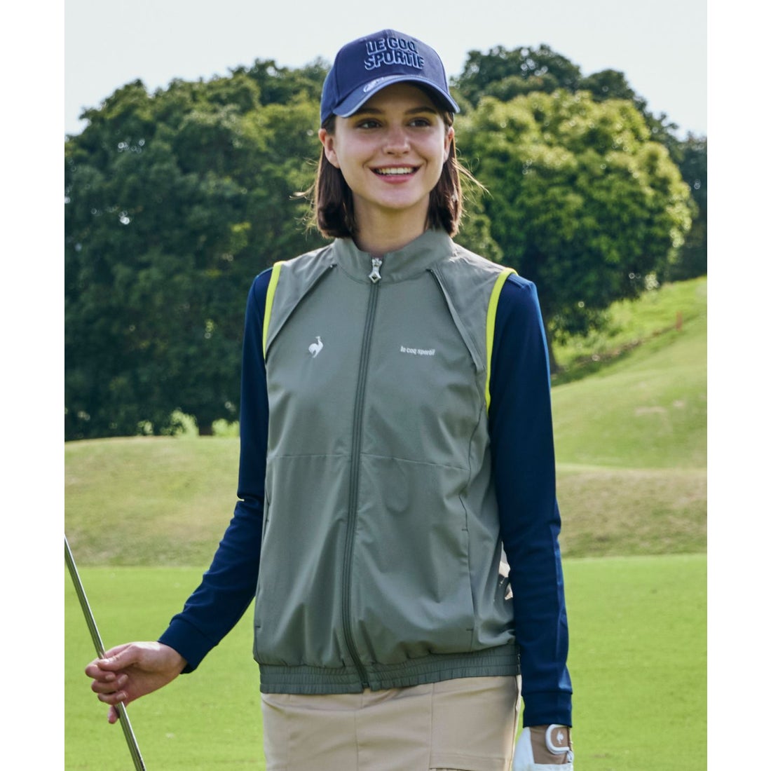 ルコックスポルティフ ゴルフ le coq sportif golf 【袖取り外し可能