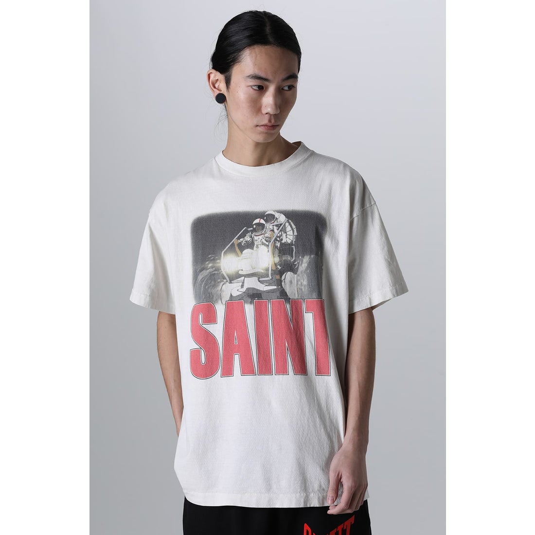 FREEDOM × SAINT Mxxxxxx SAINT Short sleeve T-shirt （White