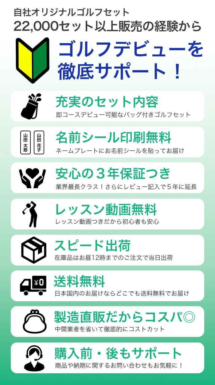 右利き用/メンズ】AFECTO CR-01 / AFCB20-1 メンズゴルフクラブセット