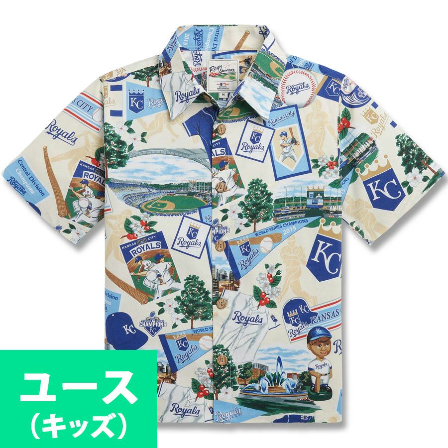 MLB ドジャース アロハシャツ ハワイアン Scenic Aloha Shirt レイン