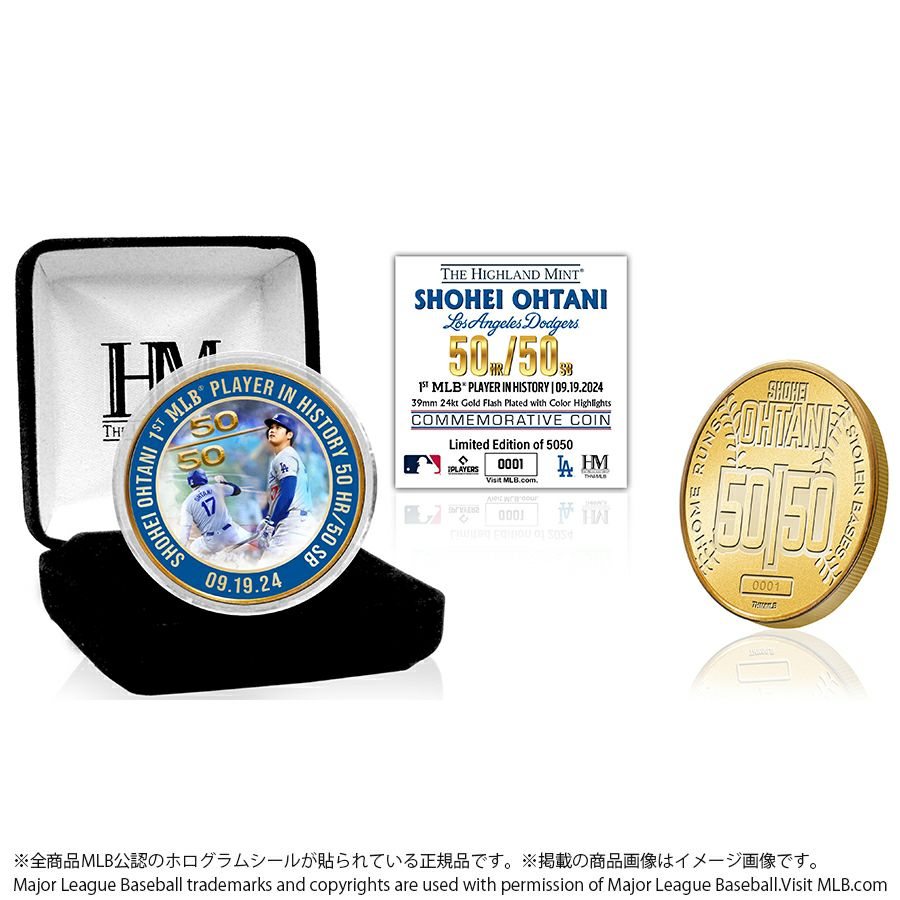 ドジャース 大谷翔平 2024 NL MVP 受賞記念 ゴールドコイン 25ohtgds