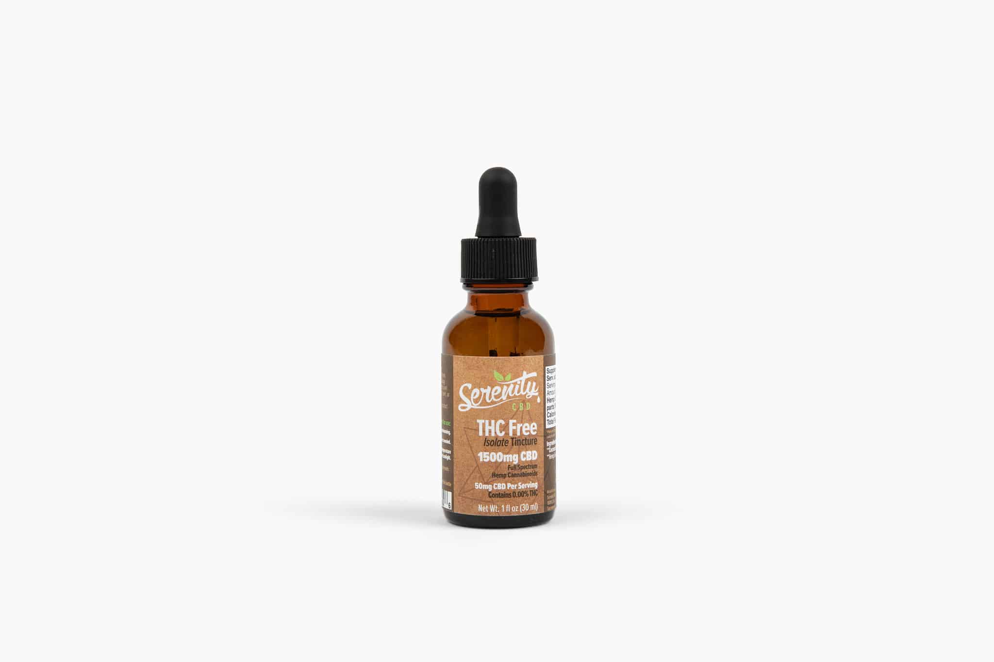 Holistic CBD Oil Tincture THC Free 1500mg | Serenity CBD