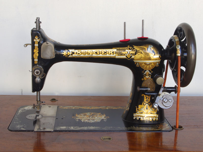No.325 SINGER 27K 英国シンガー製 豪華足踏みミシン：アンティーク