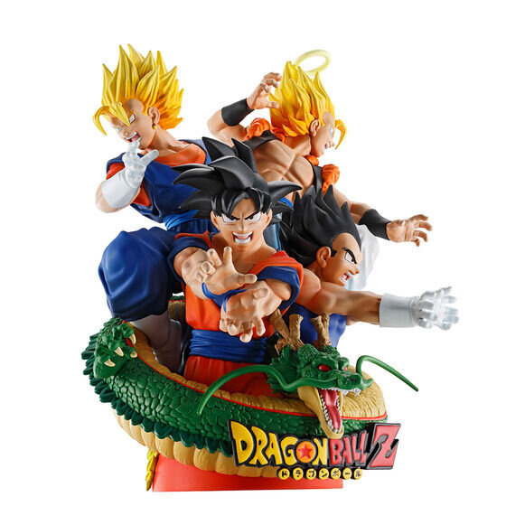 ドラゴンボールZ」孫悟空、ベジータ、ベジット、ゴジータが集結！台座