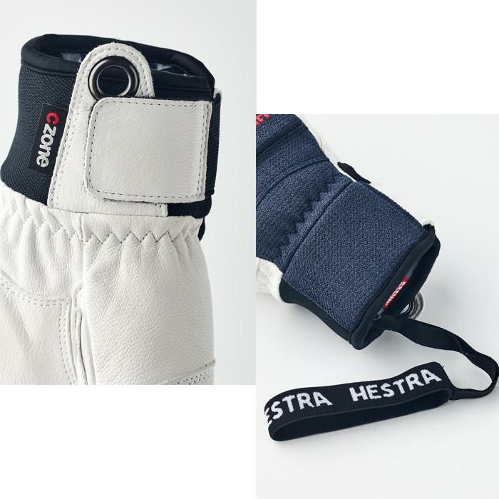 ヘストラ グローブ バーティカル カット シーゾーン Navy / White