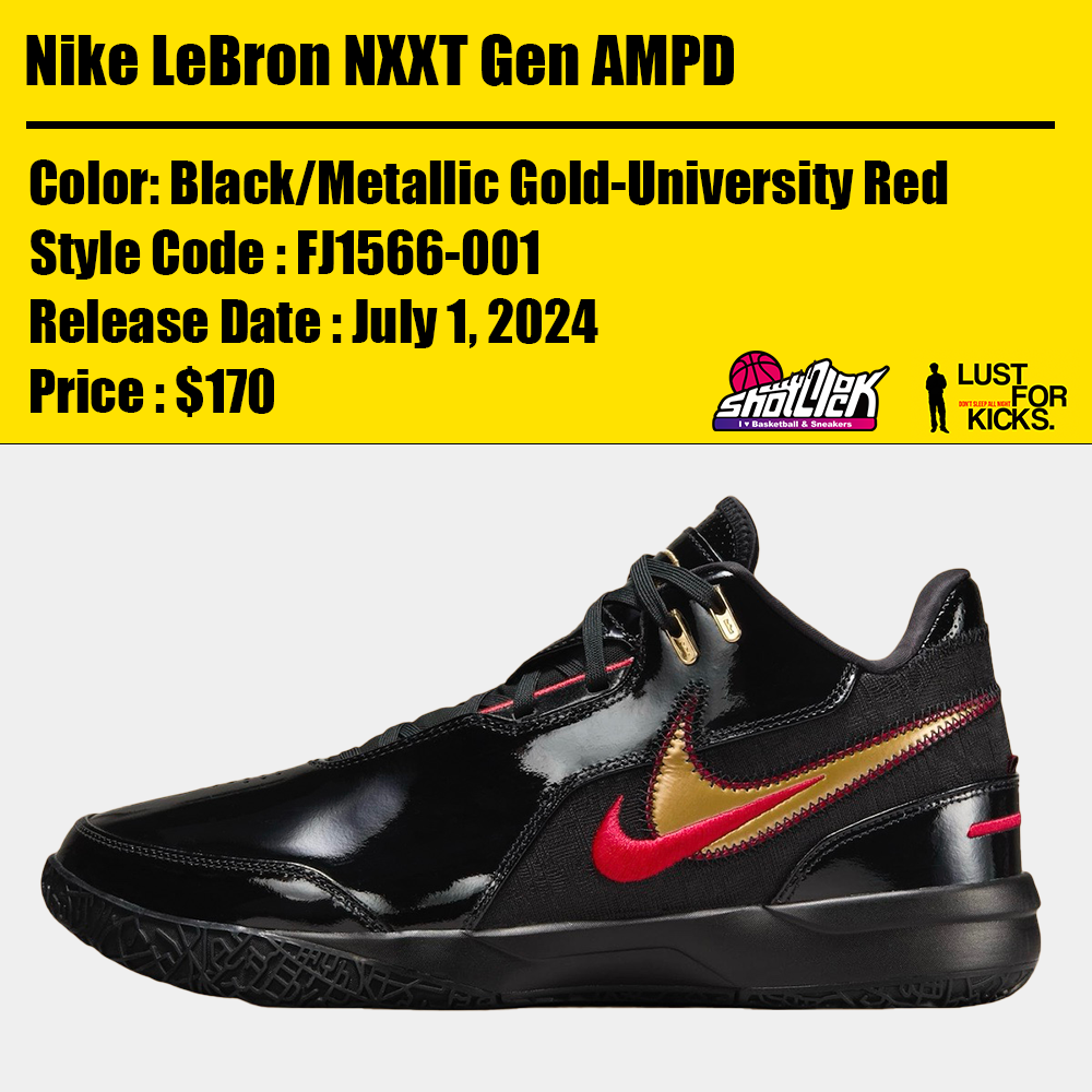 2024年7月1日発売Nike LeBron NXXT Gen AMPD | Shot Clock