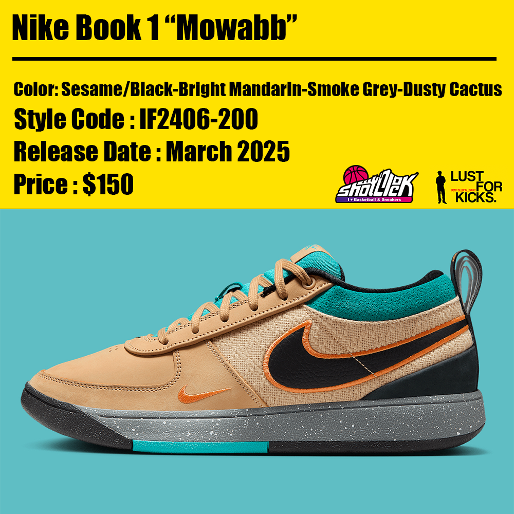 2025年3月発売Nike Book 1 “Mowabb” | Shot Clock