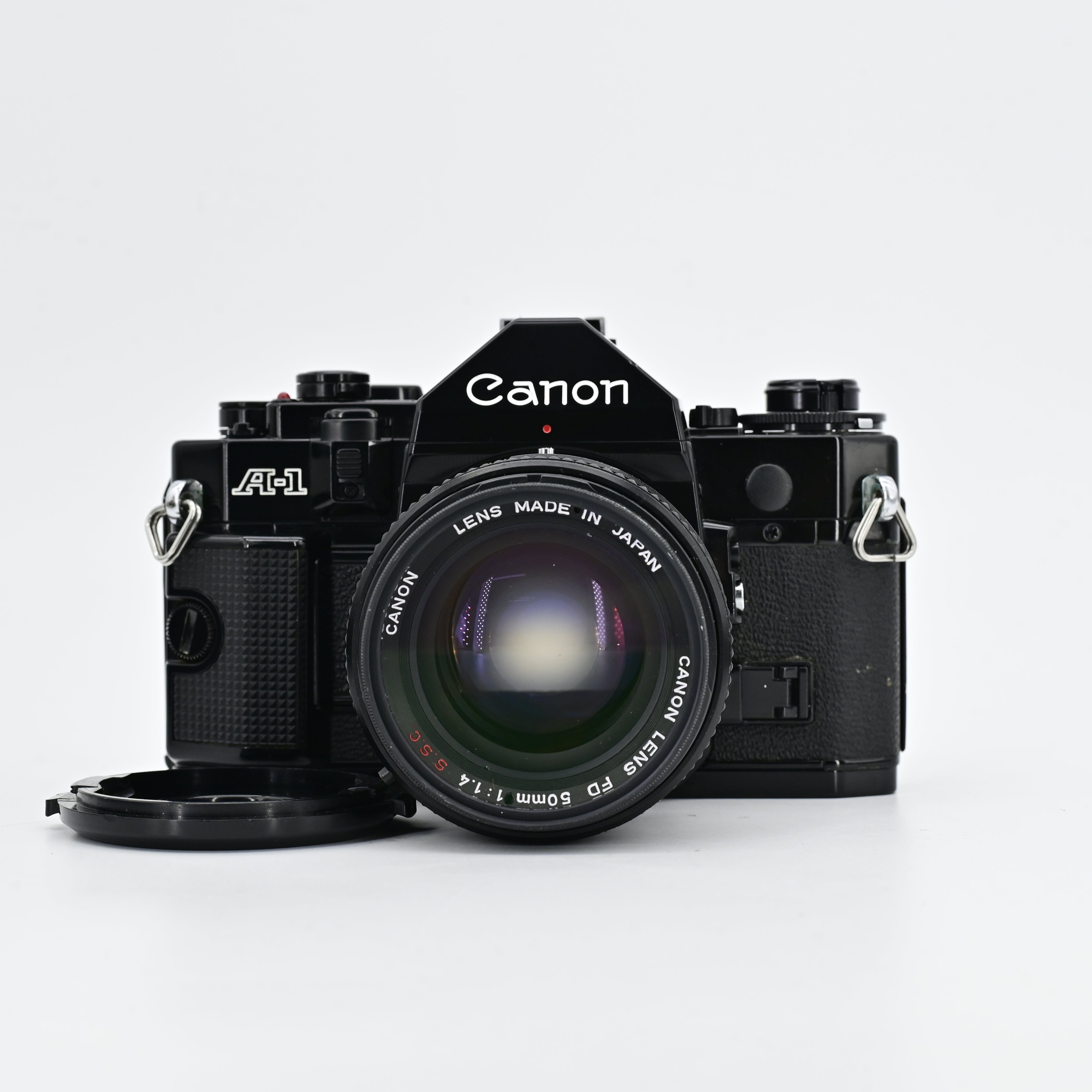 Canon A1 Black + FD 50mm F1.4 Lens – SHOWA