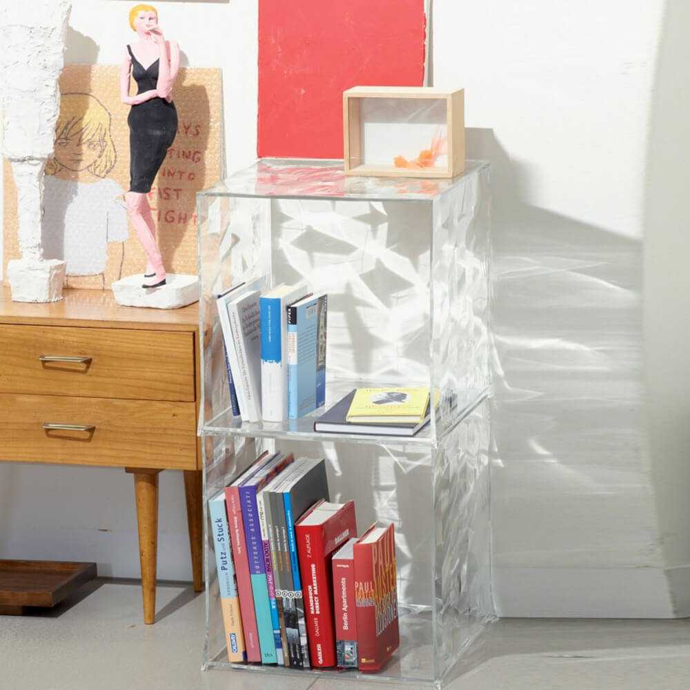 Kartell Optic cube-shaped container without door