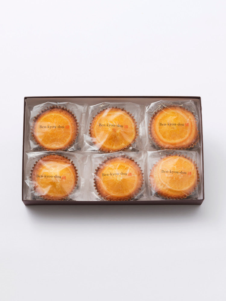 瀬戸内ネーブルオレンジケーキ（6入） – 有限会社勉強堂