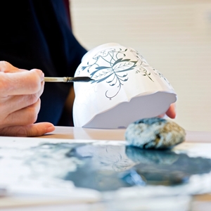 マイセン ブルーオニオン リーフプレート 800101/00264 | ブルー