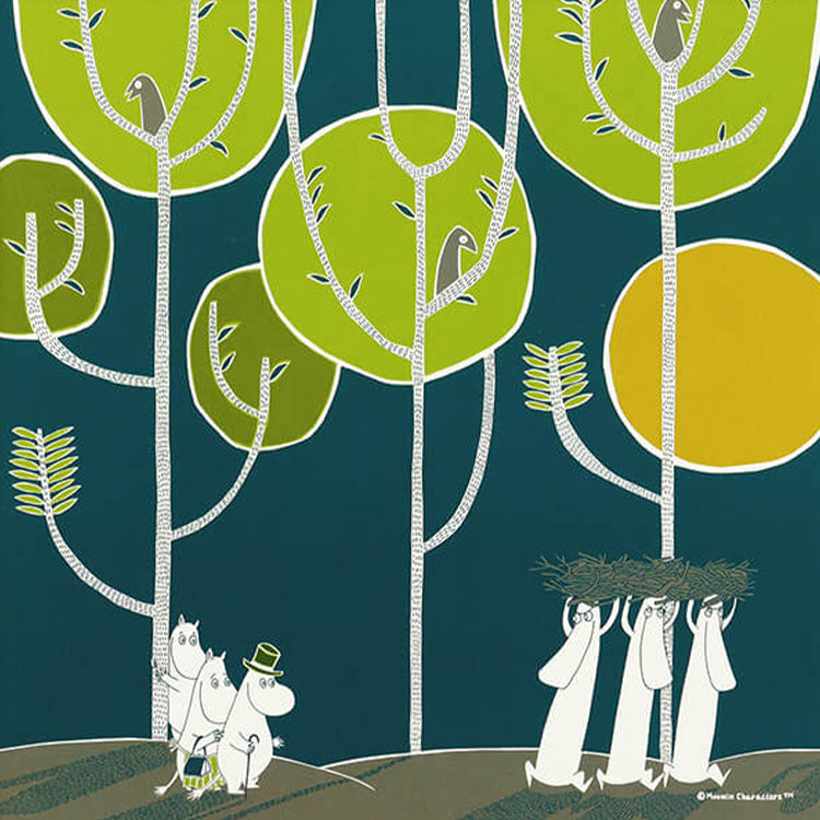 MOOMIN TRIBUTE WORKS×a good view アートポスター フレームセット