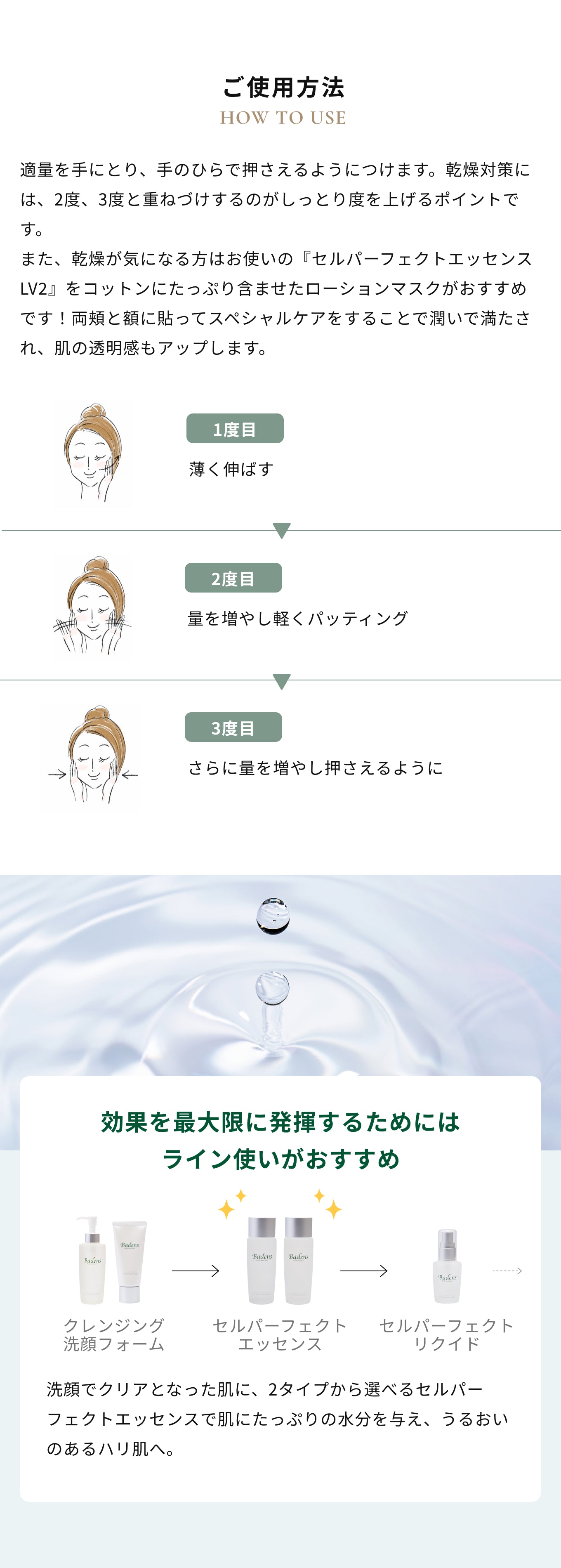 バーデンス セルパーフェクトエッセンス LV1 120ml – モア