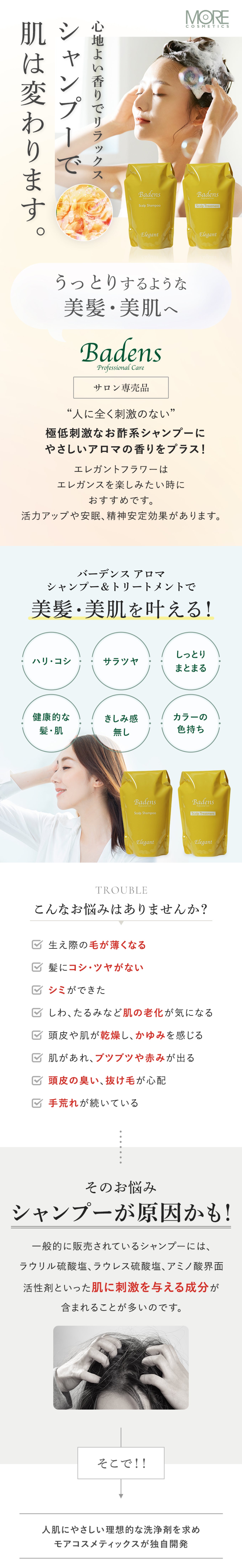 シャンプー＆トリートメントセット（エレガントフラワー） – モア