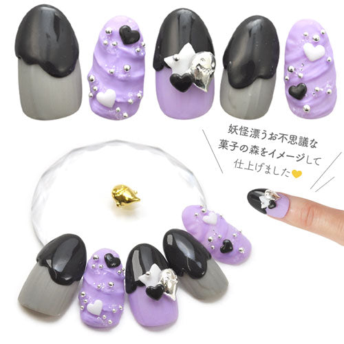 HALLOWEEN ネイルパーツ メタルパーツ ハロウィン 5個 おばけ オバケ