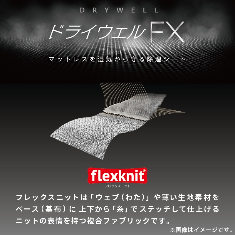 ドライウェルFX（洗える除湿シート）(約70×150cm グレー): 敷きパッド